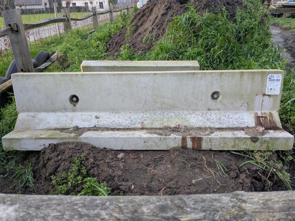 Keerwanden in beton 2 stuks, Enlèvement, Béton