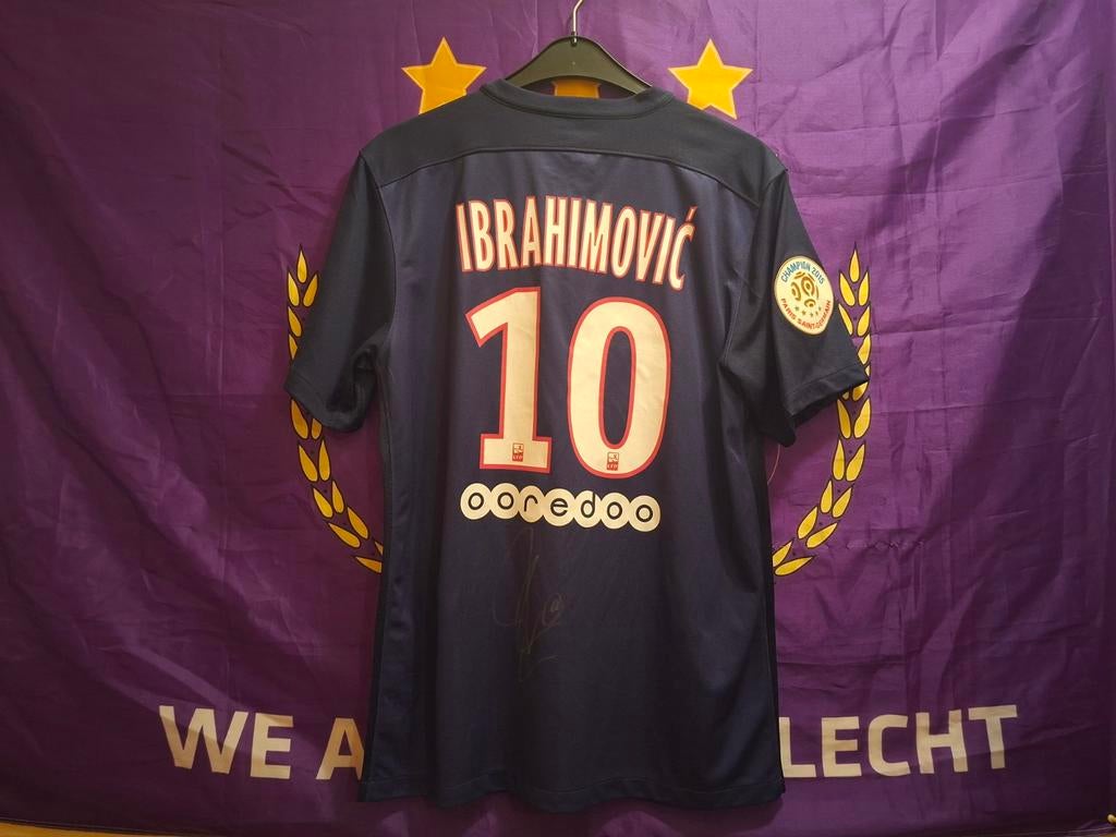 Matchworn / issued psg zlatan ibrahimovic, Ophalen of Verzenden