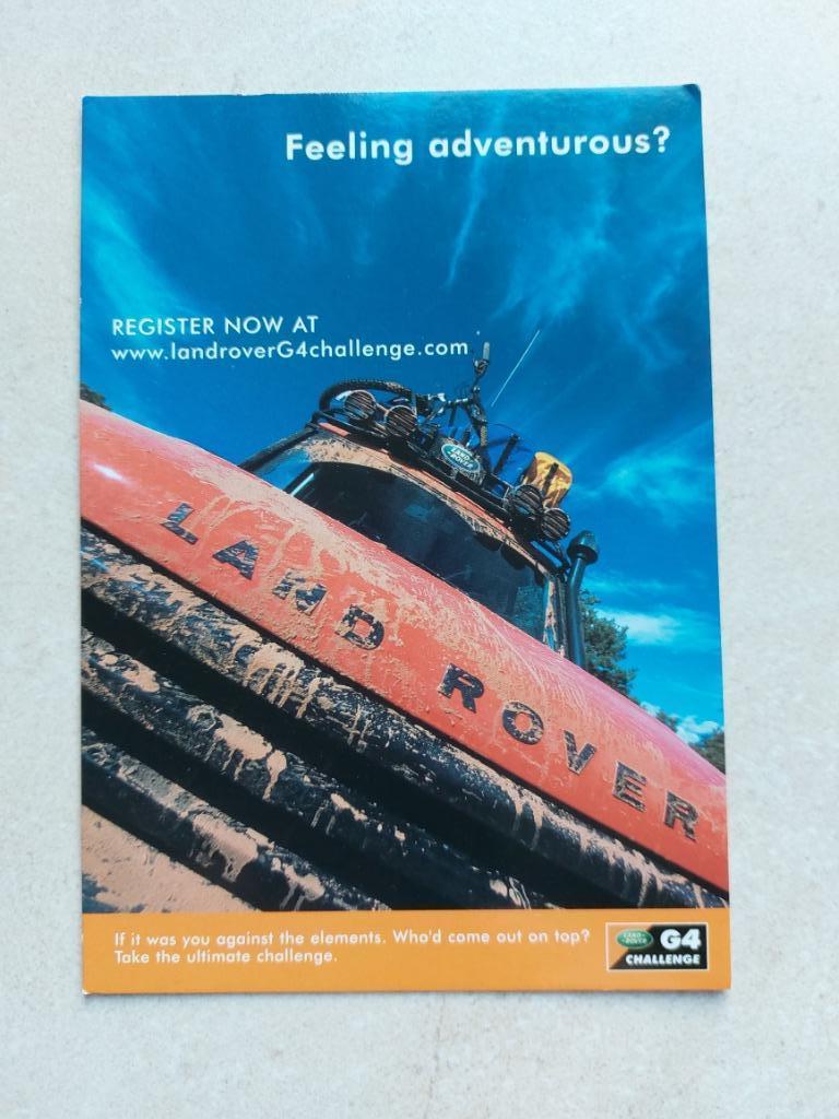 reclamepostkaart Land Rover, Verzamelen, Verzenden