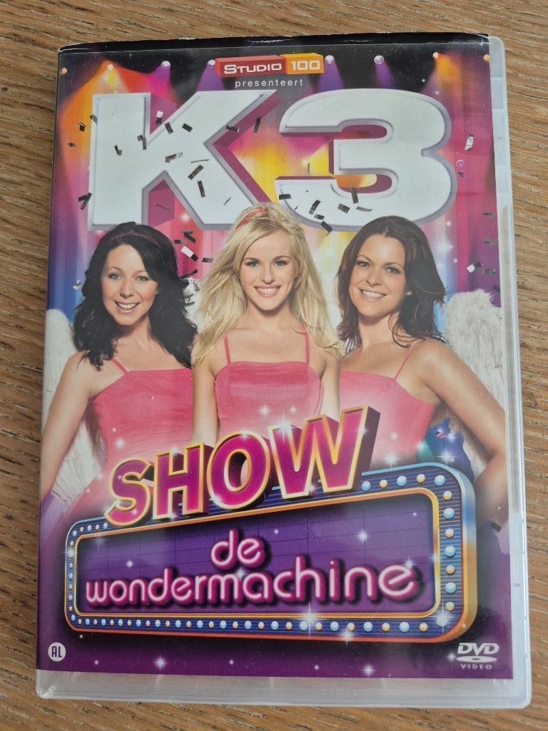 Dvd K3 de wondermachine show, Cd's en Dvd's, Alle leeftijden, Ophalen of Verzenden, Zo goed als nieuw, Komedie