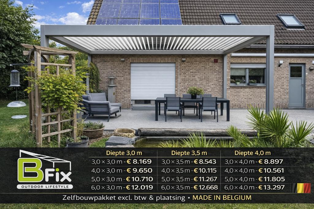 Lamellendak zelf plaatsen? Dat kan!, Tuin en Terras, Overkappingen, Nieuw, Tuinpaviljoen, Ophalen of Verzenden