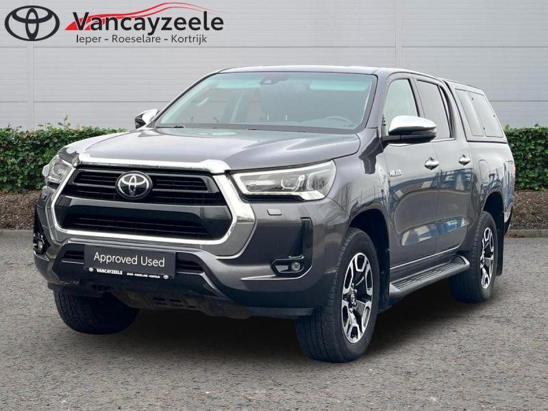 Toyota Hilux Lounge 40496 + BTW, Autos, Toyota, Argent ou Gris, Achat, Noir, Diesel