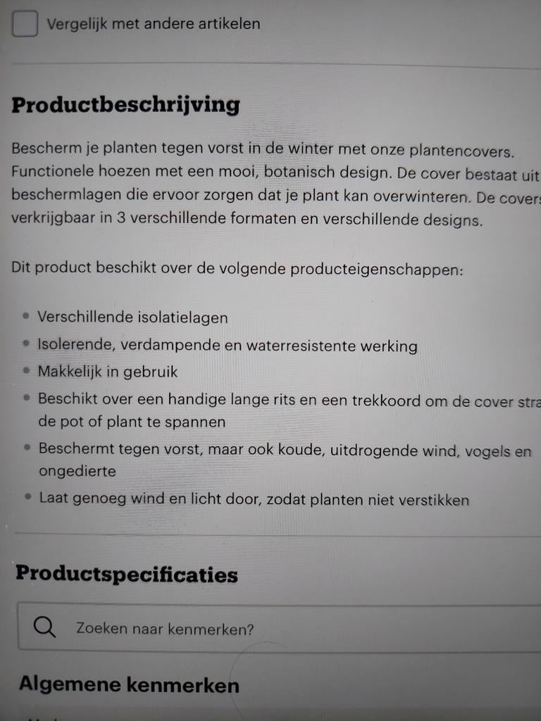 2 Plantenbeschermhoezen merk. Capi europe., Tuin en Terras, Ophalen