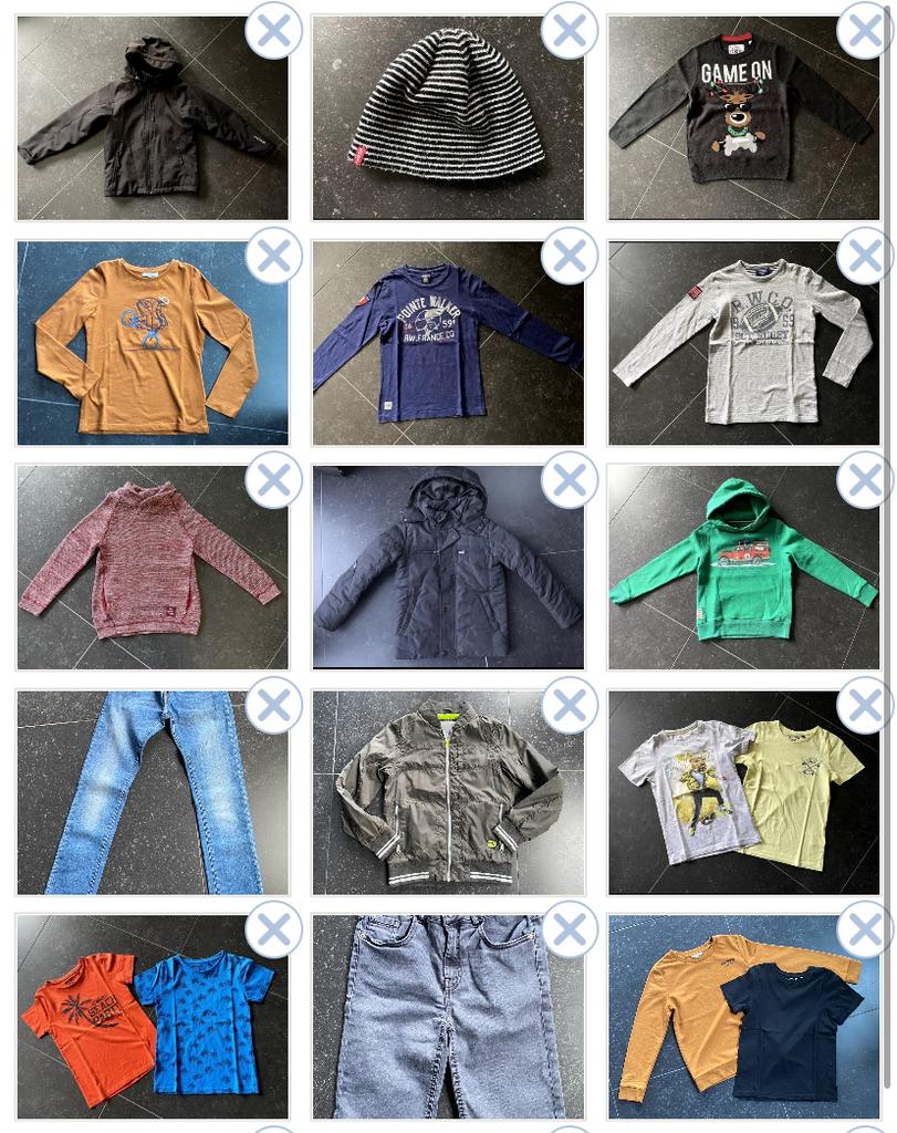 Knap lot jongenskledij, maat 140, incl 3 jassen en merken!, Kinderen en Baby's, Kinderkleding | Maat 140, Zo goed als nieuw, Jongen