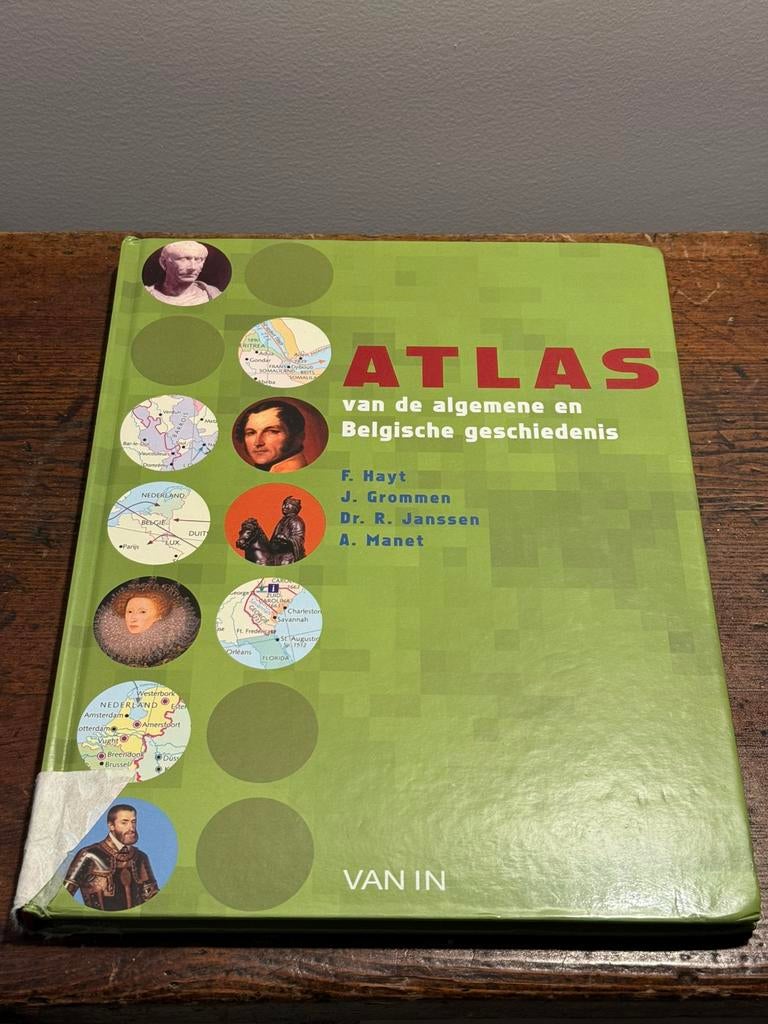 Atlas van de algemene & belgische geschiedenis, Livres, Livres scolaires, Utilisé, Histoire, Enlèvement