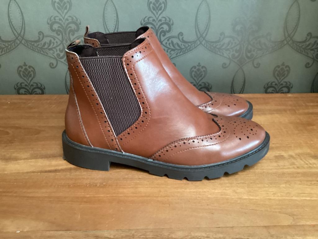 Bottines Walkx 38 cognac, Walkx, Enlèvement ou Envoi, Comme neuf, Brun