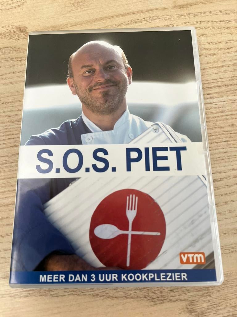 DVD S.O.S Piet - VTM - Meer dan 3 uur kookplezier, Cd's en Dvd's, Ophalen of Verzenden, Zo goed als nieuw