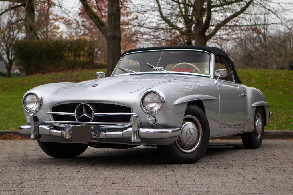 Mercedes-Benz 190 SL - Very good condition - Expertise, Autos, Cuir, Argent ou Gris, Achat, Radio