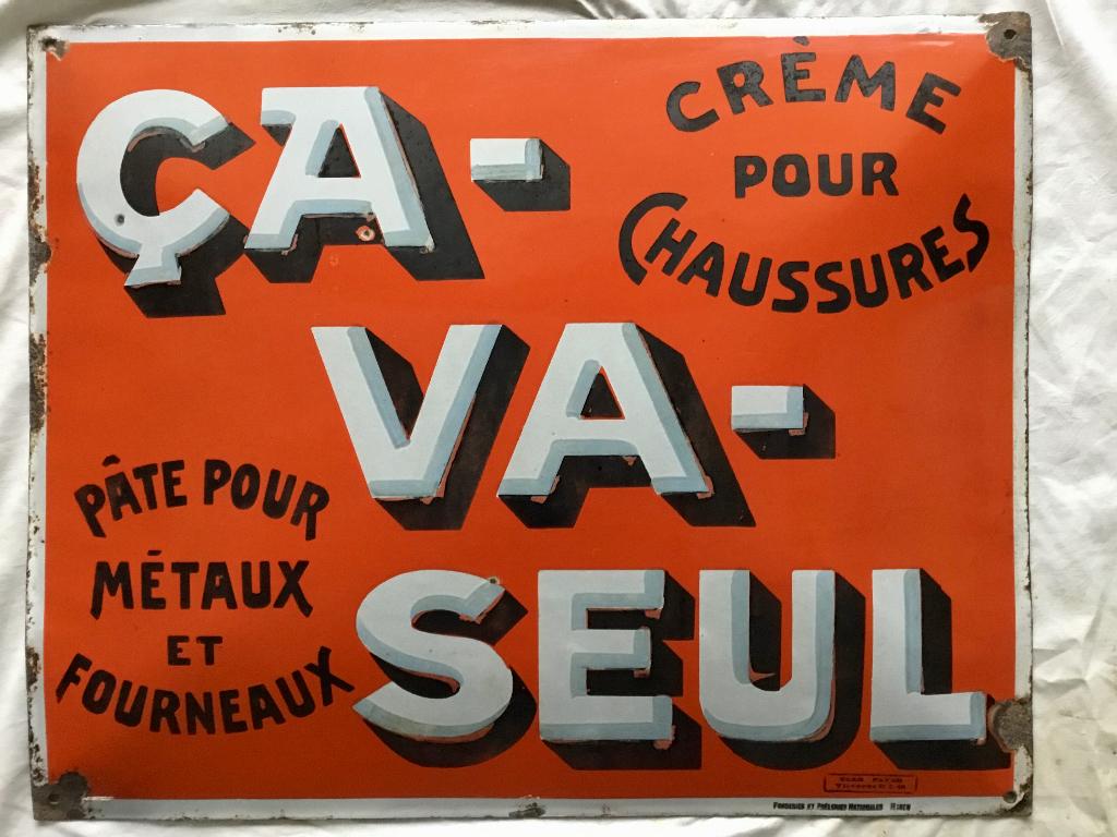 Groot gewelfd emaille bord dat alleen past, goede staat 51x4, Verzamelen, Merken en Reclamevoorwerpen, Ophalen of Verzenden, Gebruikt