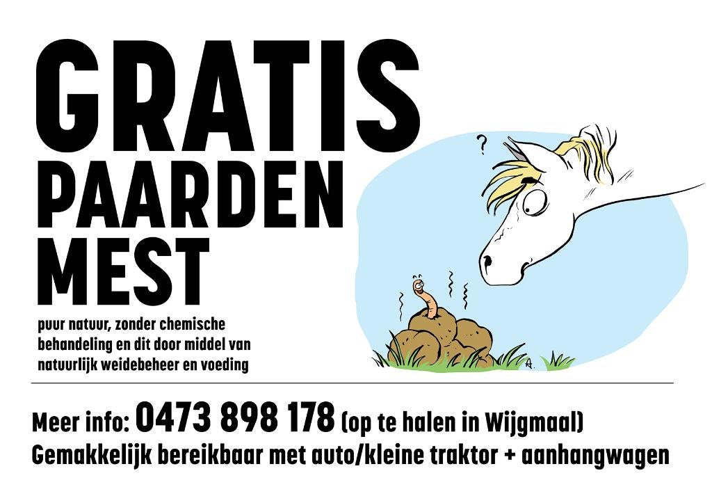 Paardenmest GRATIS, Dieren en Toebehoren