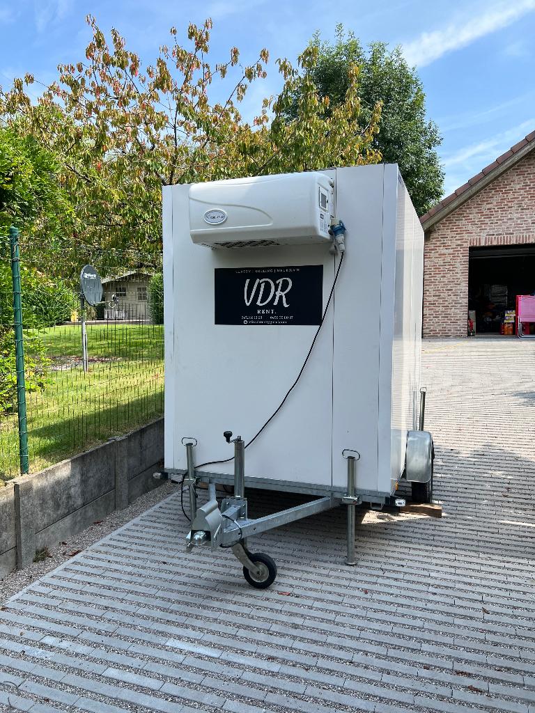 Koelaanhangwagen te huur, Verzenden, Zo goed als nieuw