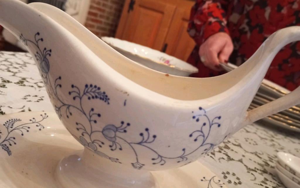 Casserole Delft vintage, + de 60 ans, Antiquités & Art, Enlèvement ou Envoi