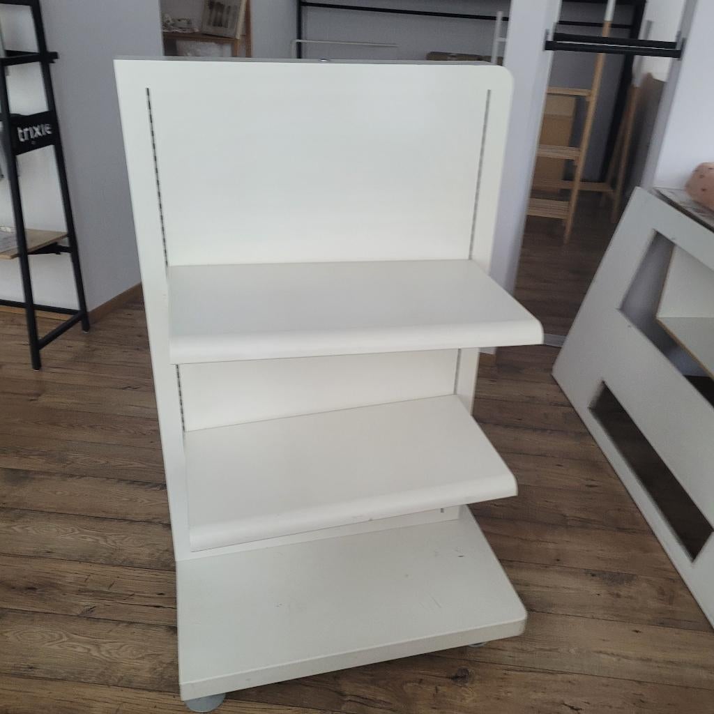 Gondole métallique - Présentoir vêtements Tringles + Planche, Enlèvement