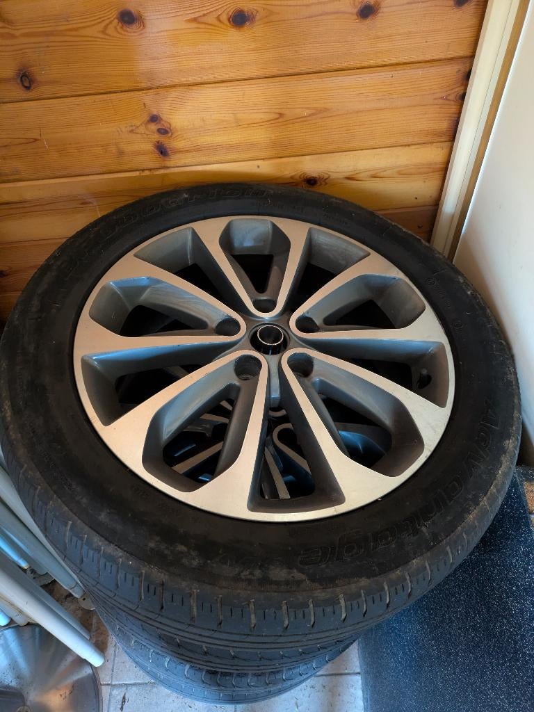 Velgen 18 + zomerbanden Nissan Qashqai, Ophalen, 18 inch, Banden en Velgen, Personenwagen