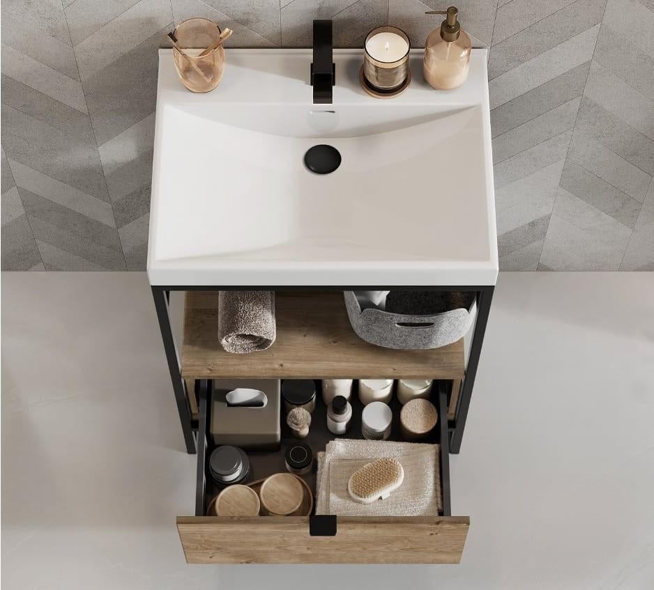 Vasque + meuble salle de bains + tiroirs.NEUF! 3 composants, Maison & Meubles, Enlèvement, Neuf