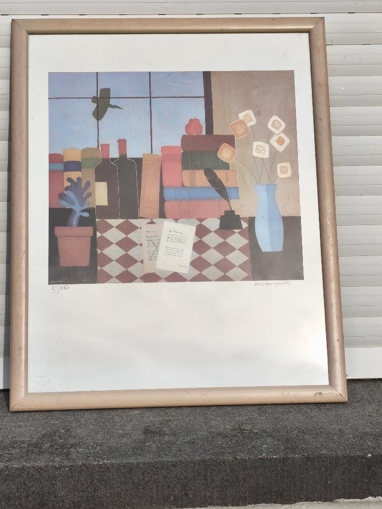 Lithographie signe jean oosterlynck, Enlèvement ou Envoi