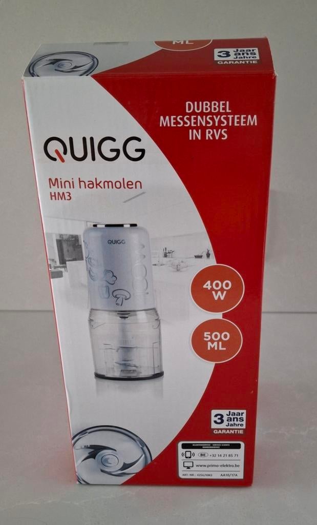 Quigg mini hakmolen - als nieuw, Enlèvement