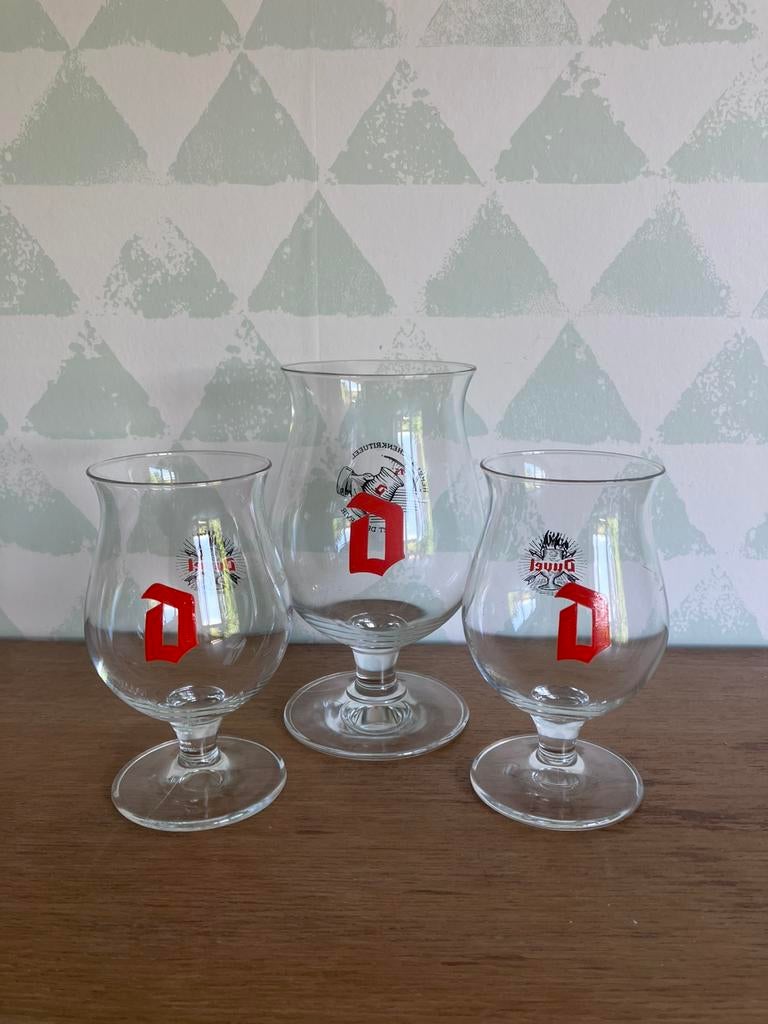 Duvel - 2 kleine en 1 normaal, Verzamelen, Ophalen of Verzenden, Zo goed als nieuw, Duvel