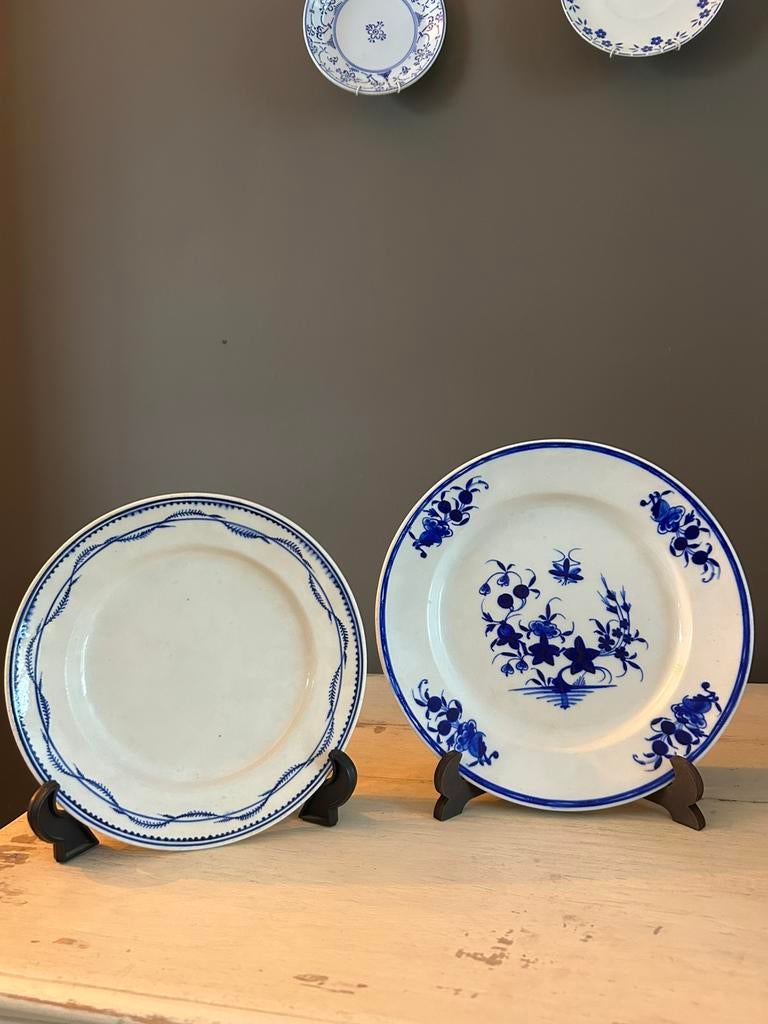 Deux assiettes très anciennes en vieux Tournai, Antiquités & Art, Enlèvement