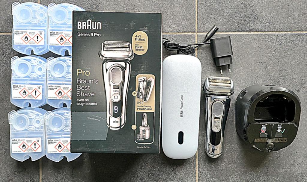 Rasoir Braun Serie 9 Pro + Station d'accueil et nettoyage, Enlèvement, Comme neuf, Rasage ou Épilation