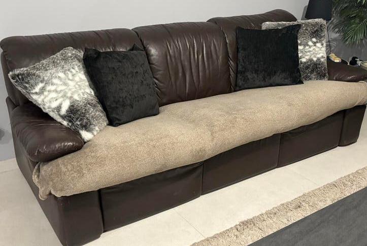 Volledig lederen lounge, Huis en Inrichting, Zetels | Zetels, Leer, Ophalen