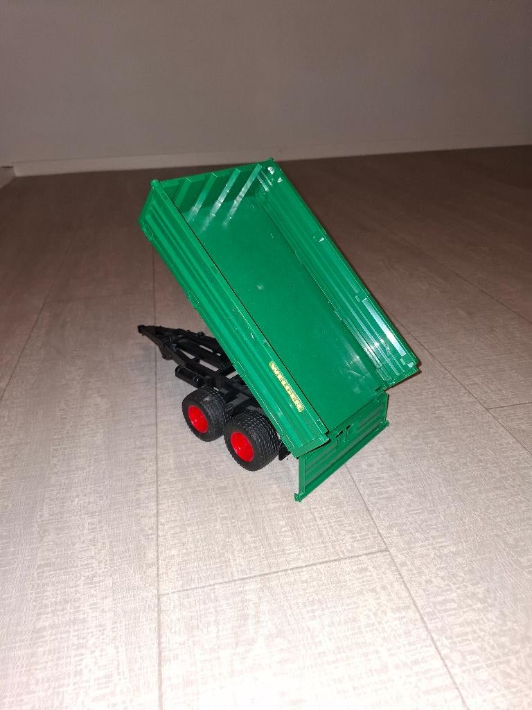 Bruder Tandemas Kieptrailer (Welger aanhanger), Kinderen en Baby's, Speelgoed |Speelgoedvoertuigen, Ophalen