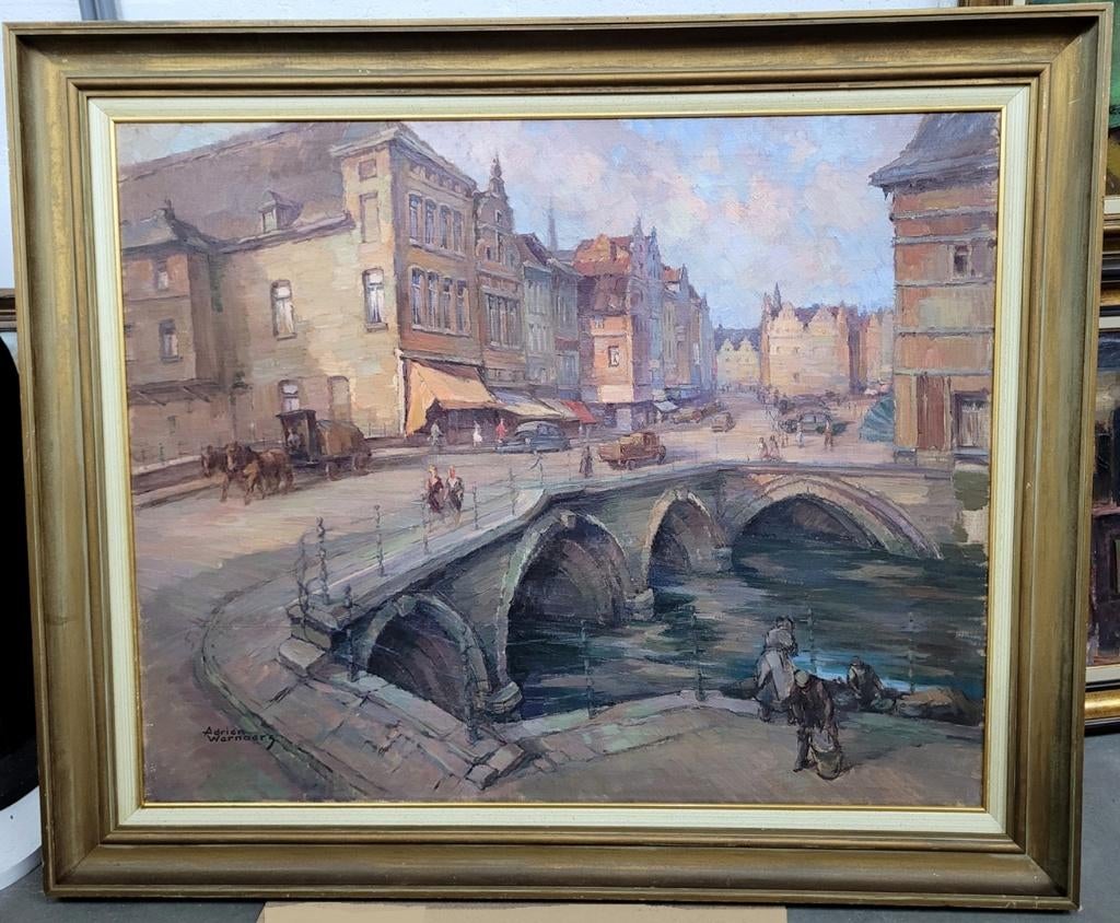 Adrien WERNAERS, stadsgezicht in Mechelen, Ophalen