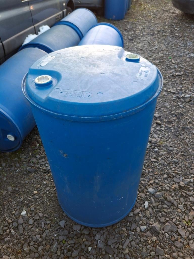 Fût en plastique bleu, Jardin & Terrasse, Enlèvement, Utilisé