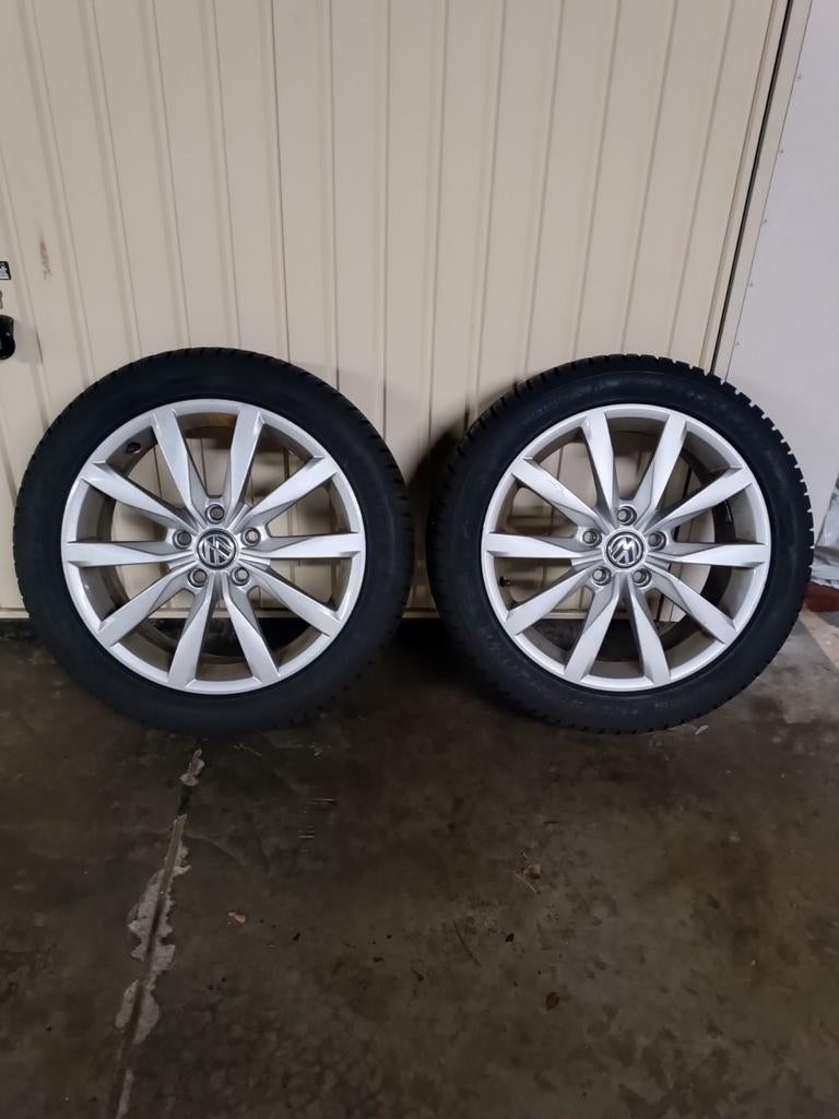 2 Alu velgen originele VW Passat, Auto-onderdelen, Banden en Velgen, Banden en Velgen, Nieuw, 17 inch, All Season