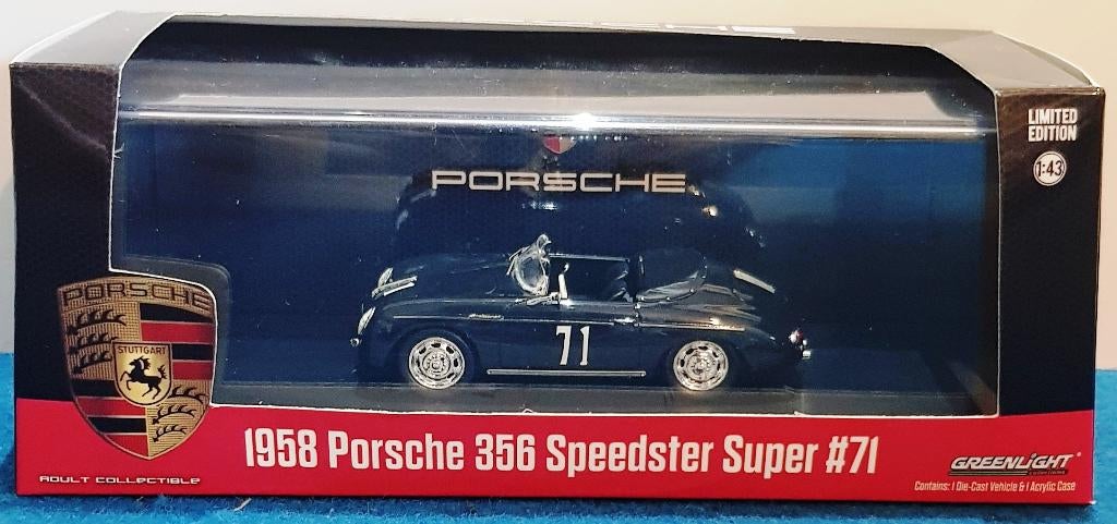 Porsche 356 Speedster Super Super #71 1958 1/43 Greenlight, Envoi, Neuf, Voiture, Autres marques