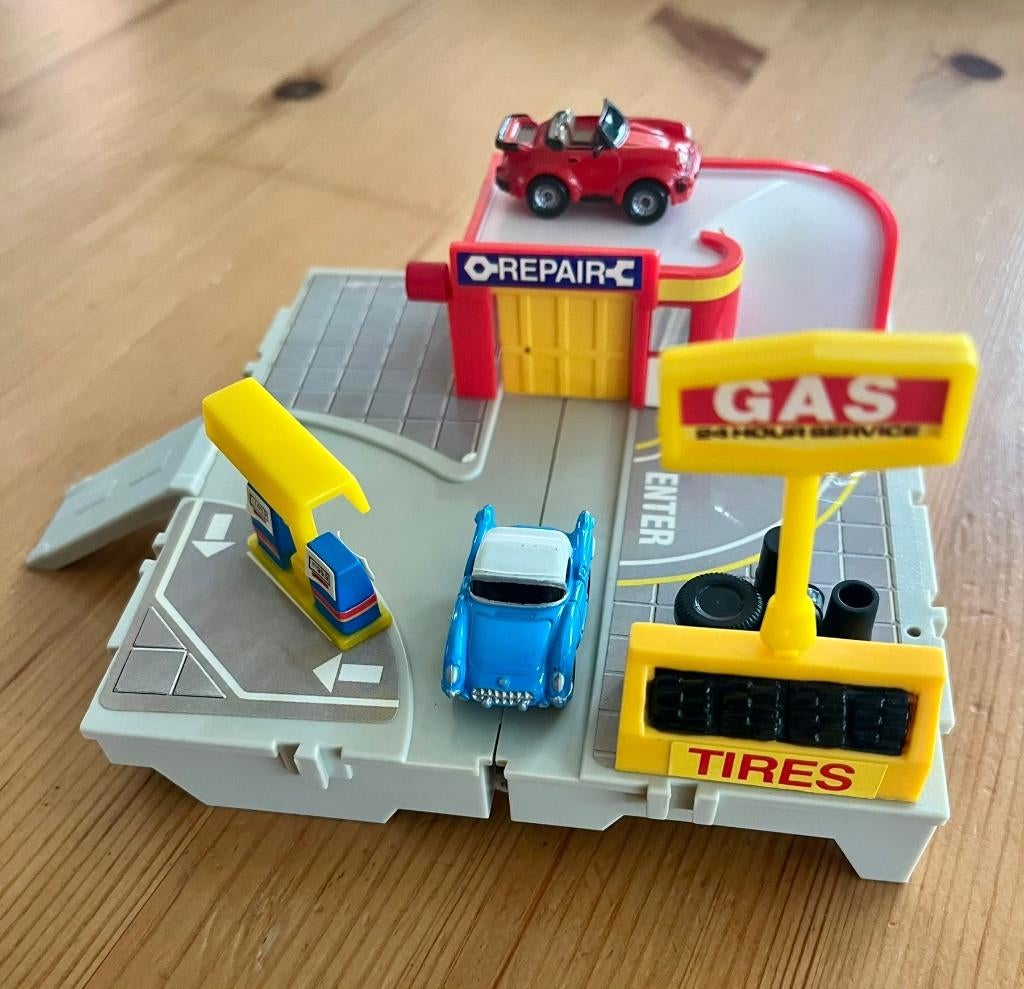 Vintage Galoob Micro Machines Service Station – jaren 80/90, Collections, Enlèvement ou Envoi, Utilisé