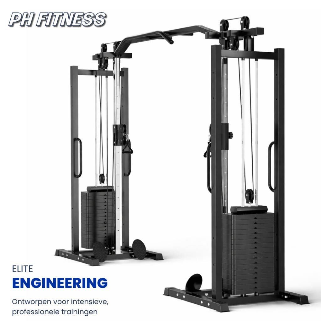 PH Fitness Dual Adjustable Cable Crossover Machine, Sport en Fitness, Fitnessmaterialen, Ophalen of Verzenden, Nieuw, Armen