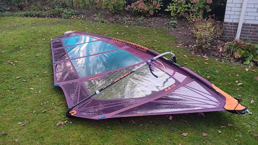 Neilpryde Atlas HD 5.8, Watersport en Boten, Ophalen, Zeil, 5 tot 7 m², Gebruikt
