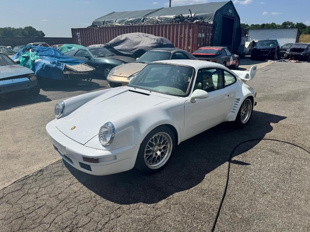 Porsche 930 3.3 Turbo Racing (1979) — 43.000 km, Auto's, Achterwielaandrijving, Overige bekleding, Wit, Overige kleuren