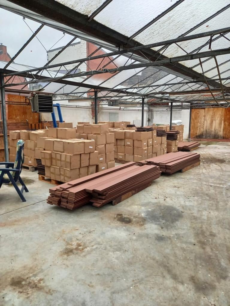 Composiet tegels 30 x 30 x 2,2 cm, balkon/terras/kelder  WPC, Tuin en Terras, Ophalen