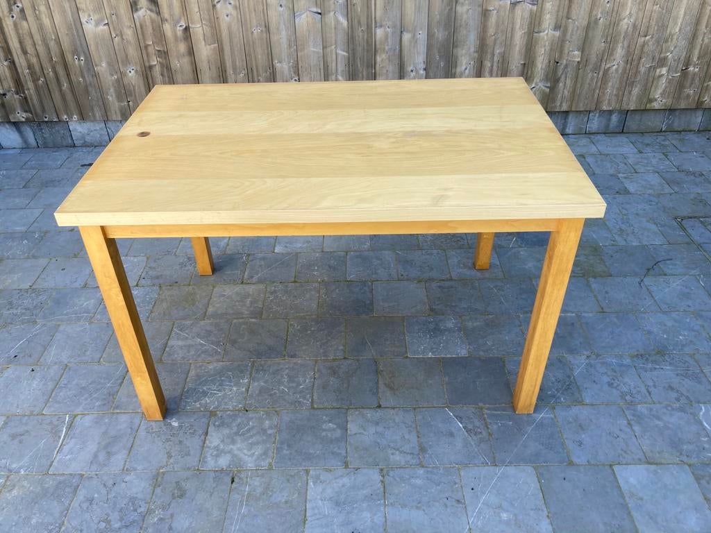 Lichte houten eettafel, Huis en Inrichting, Tafels | Eettafels, Ophalen, Gebruikt, Vier personen, Ikea