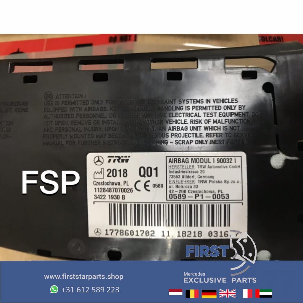 W177 V177 Mercedes A Klasse STOELAIRBAG LINKS / RECHTS 2018-, Utilisé, -, -, Enlèvement ou Envoi