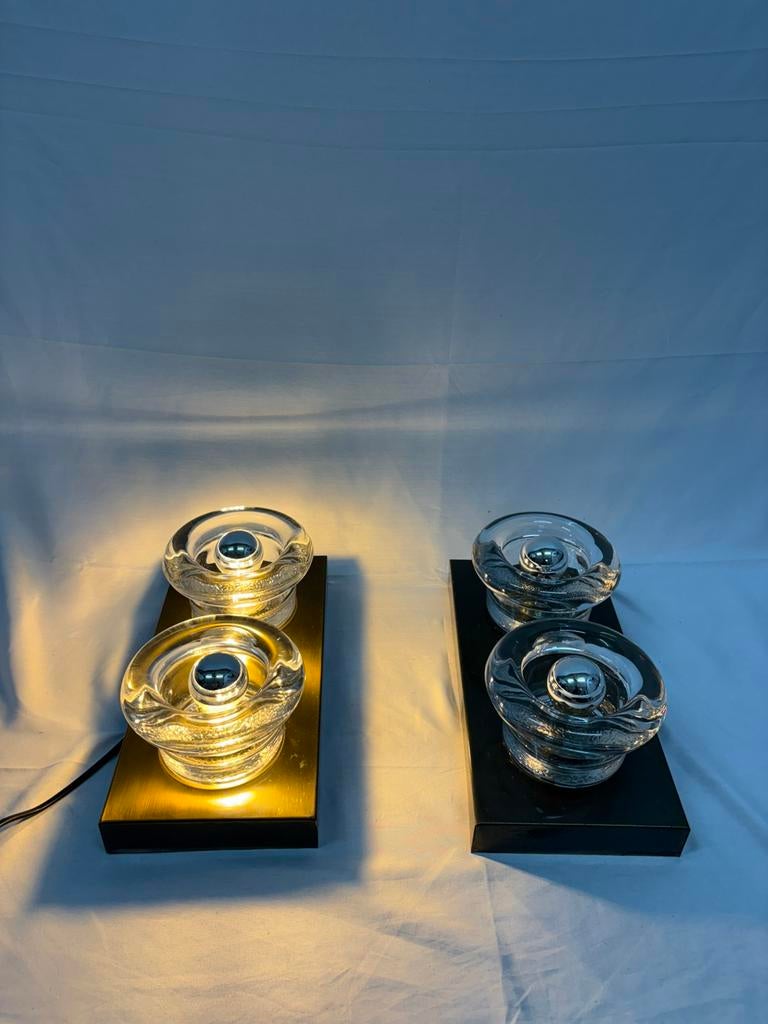 Vintage space age set wandlampen gebrüder Cosack jaren '60, Maison & Meubles, Enlèvement ou Envoi, Utilisé