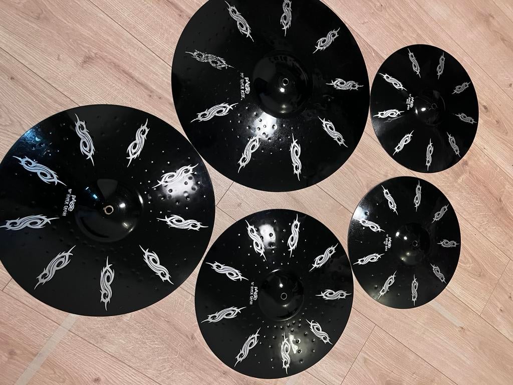 Paiste Joey Jordison (Slipknot) Black Alpha Hyper Cymbal Set, Ophalen, Zo goed als nieuw