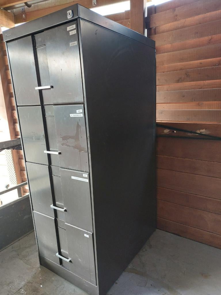 Metalen archief kast met  lades, Huis en Inrichting, Ophalen