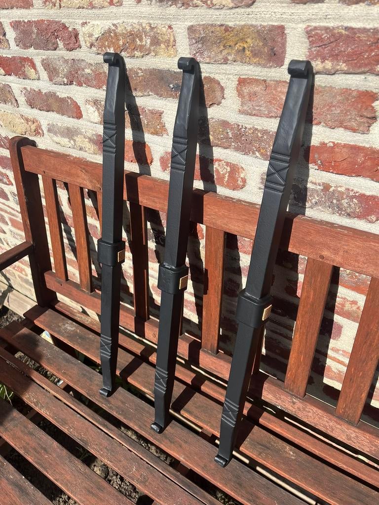 3 decoratieve muurankers, Landelijk, Ophalen, Nieuw, Metaal