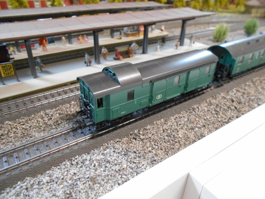 marklin H0 set NMBS wagons 4113 + 4115, Wisselstroom, Wagon, Ophalen of Verzenden, Zo goed als nieuw