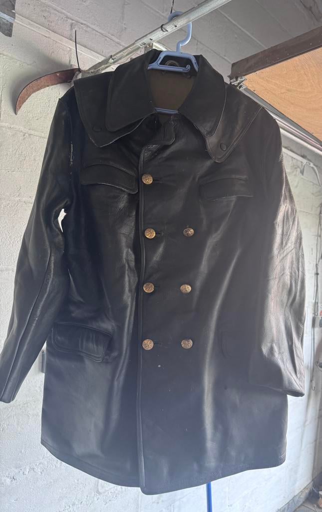 Blouson de moto peint en noir, Collections, Enlèvement ou Envoi