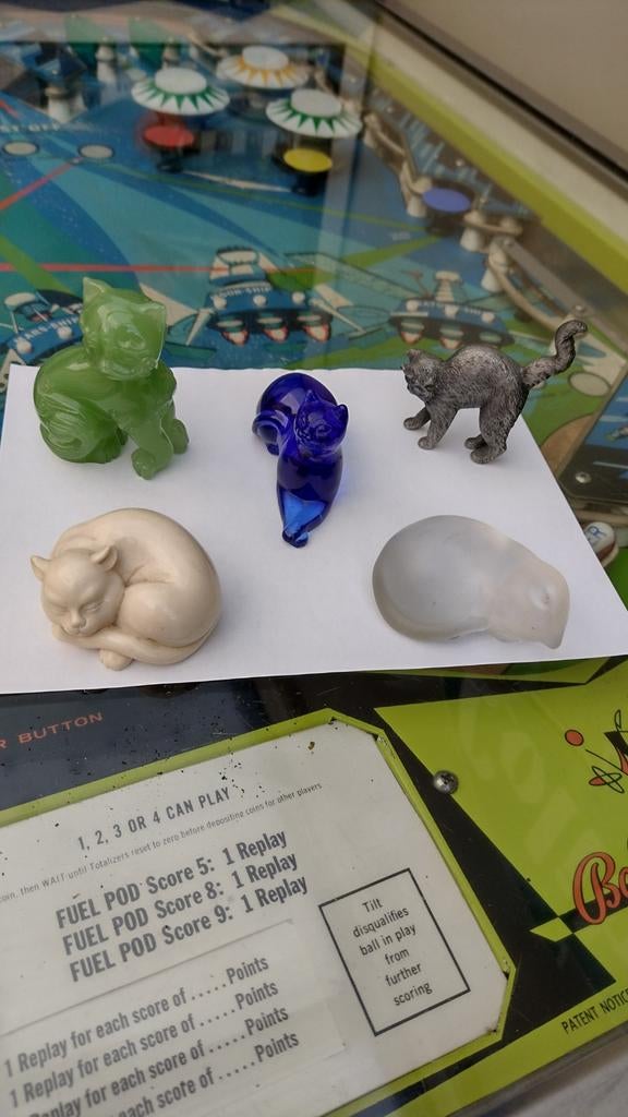 5 Franklin mint kattenbeeldjes in goede staat., Collections, Enlèvement ou Envoi