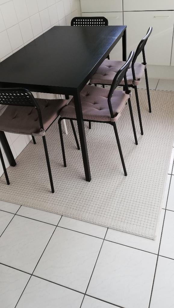 Eettafels, Huis en Inrichting, Tafels | Eettafels, Ophalen, Gebruikt, 100 tot 150 cm, Vierkant