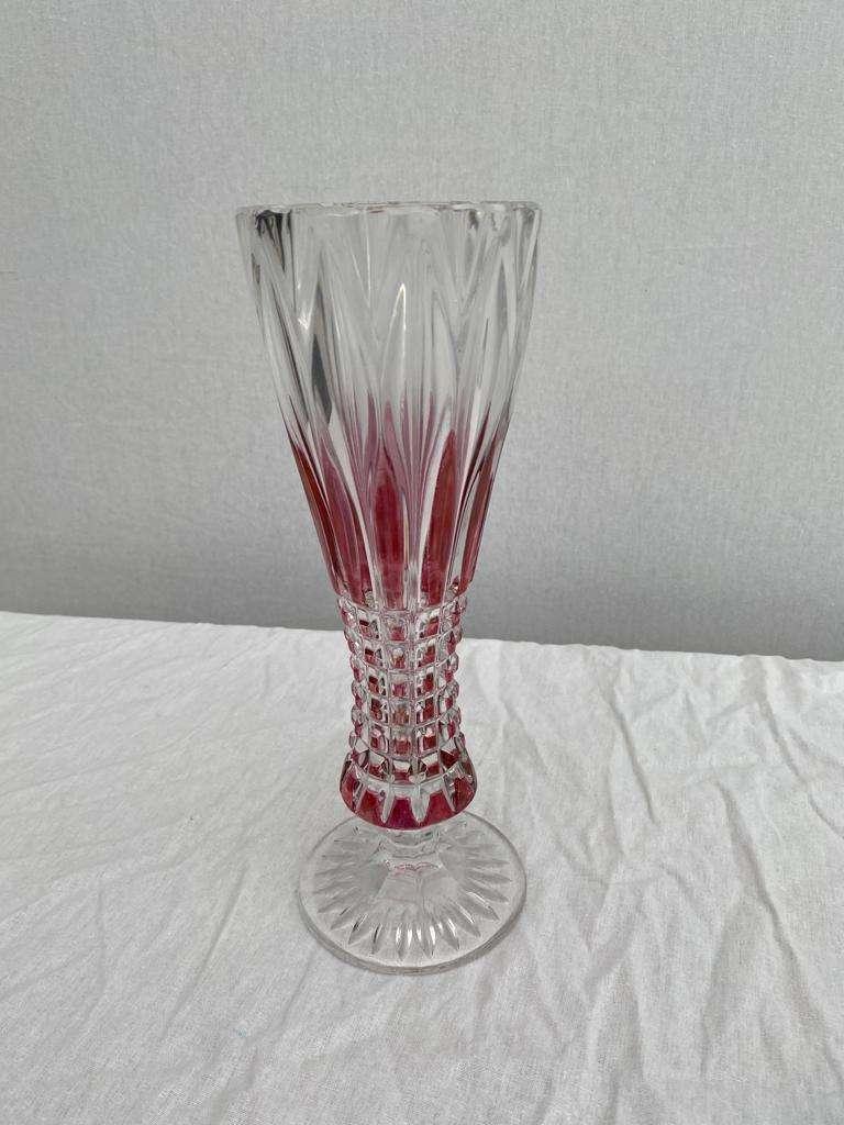 Glazen vaas gekleurd kristal, Antiek en Kunst, Ophalen