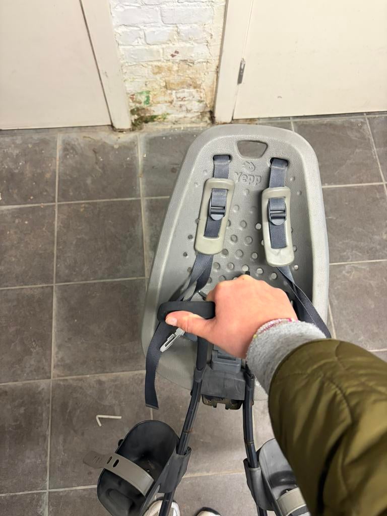 Yepp fietsstoel vooraan, Fietsen en Brommers, Ophalen, 0 t/m 18 kg, Voorzitje, Gebruikt