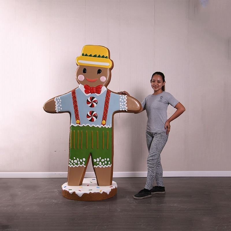 Gingerbread Man – Peperkoek beeld Hoogte 183 cm, Ophalen, Nieuw