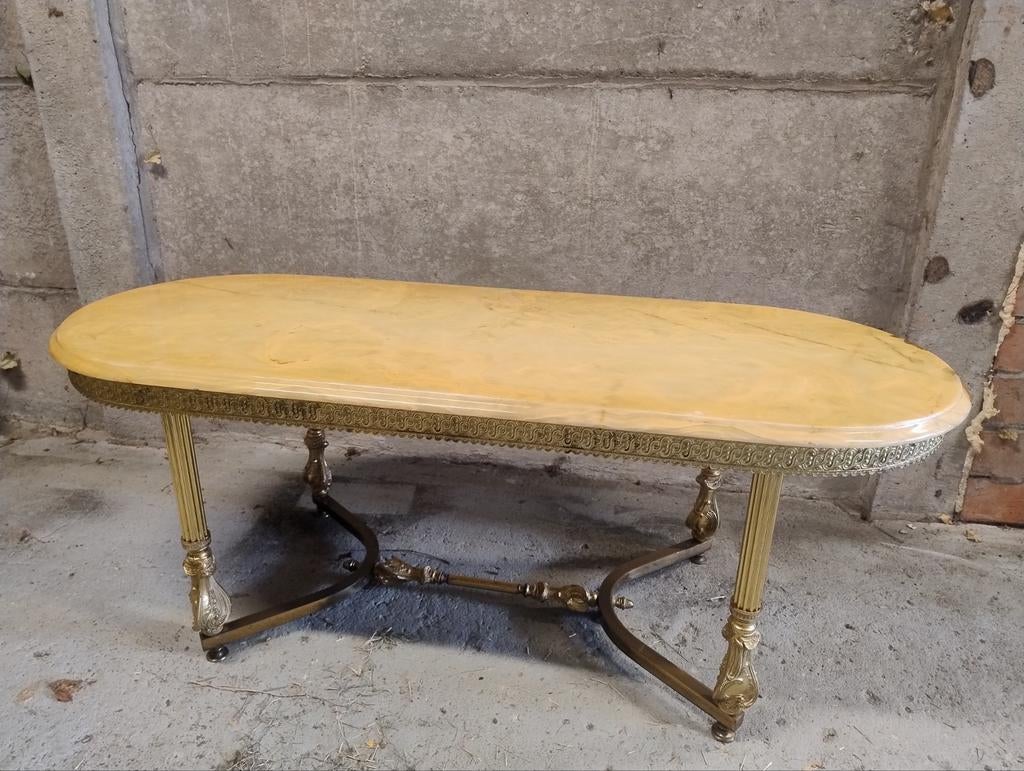 T en marbre onyx, Maison & Meubles, Enlèvement