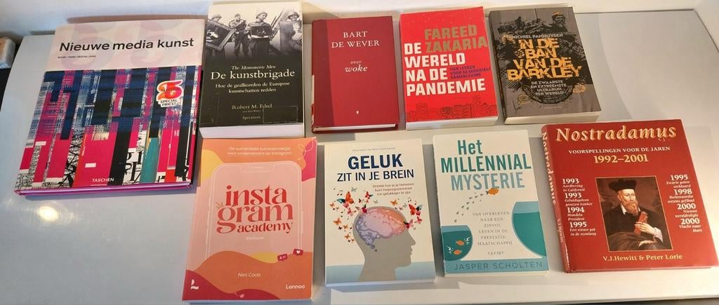 Boekenpakket: Kunst, Mindset & Maatschappij (9 stuks!), Boeken, Ophalen of Verzenden, Gelezen, Diverse auteurs